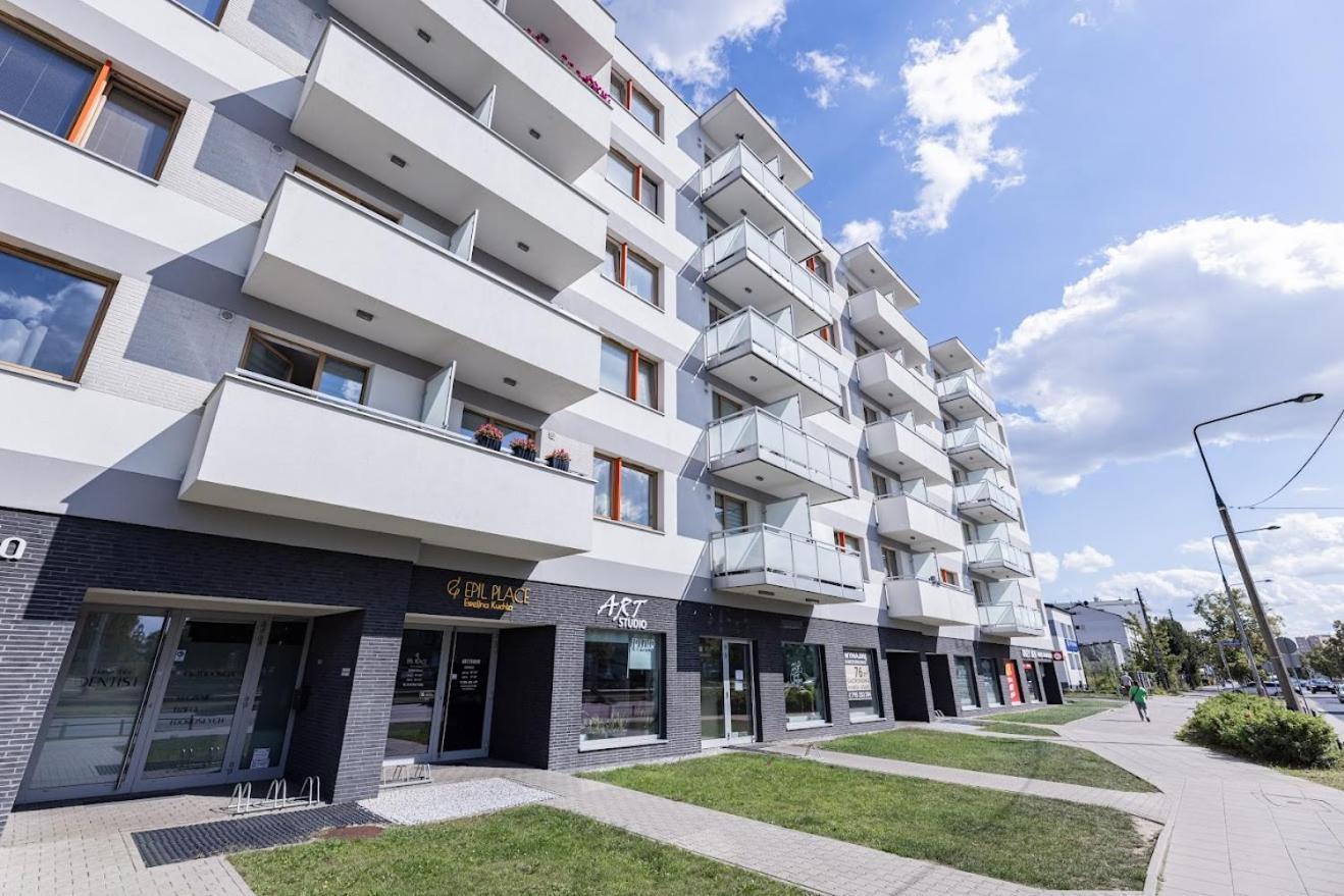Fajny Apartament Z Parkingiem, Obok Metra. Warsaw Luaran gambar